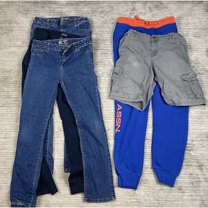 Lot of 5 Kids Boys Size 16 Jeans Bottoms Shorts Wonder Nation US Polo ASSN Place